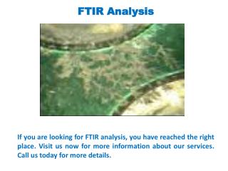 FTIR Analysis