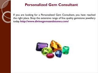 Personalized Gem Analysis