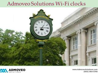 Admoveo Solutions Wi-Fi Clocks