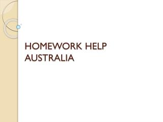 Homework help australia