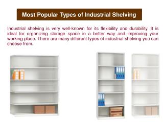 Most Popular Types of Industrial Shelving