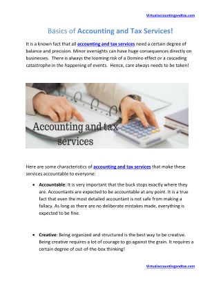 Virtual Accounting and Tax Services in Norfolk