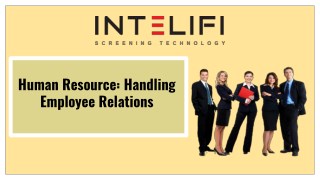 Human Resource: Handling Employee Relations