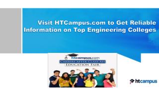 Visit HTCampus.com to Get Reliable Information on Top Engineering Colleges