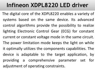 Infineon XDPL8220 LED driver IC