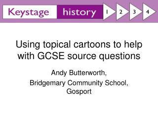 Using topical cartoons to help with GCSE source questions