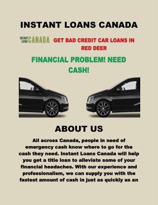 bad credit car loans red deer