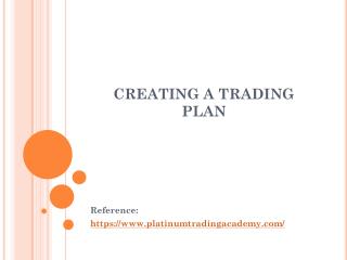 CREATING A TRADING PLAN