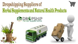 Dropshipping Suppliers of Herbal Supplements and Natural Health Products