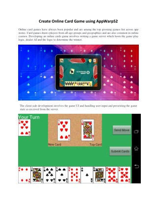 A Comprehensive Tutorial to Create Online Card Game using AppwarpS2