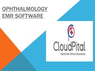 Opthalmology emr software