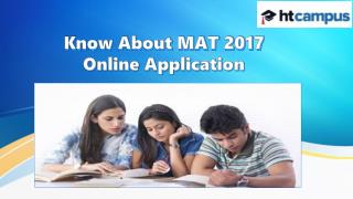 Know About MAT 2017 Online Application