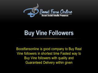 Buy Real Vine Followers