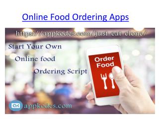 Online Food Order script