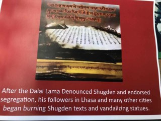 Protests against Darai Lama suppressing Shugden