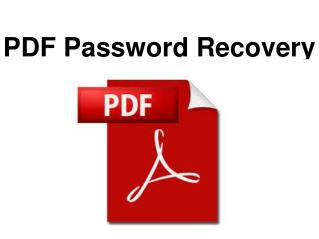 PDF Password Recovery