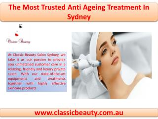 The Most Trusted Anti Ageing Treatment In Sydney