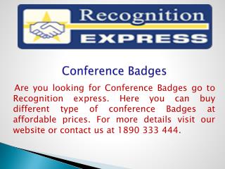 Conference Badges