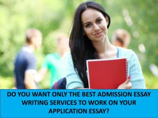 Admission Essay Writing Help