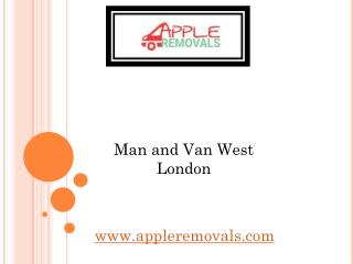 Man and Van West London - www.appleremovals.com
