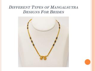 Latest Designs In Mangalsutra For Women
