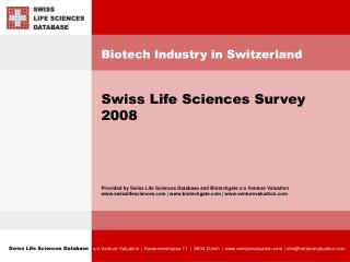 Biotech Industry in Switzerland