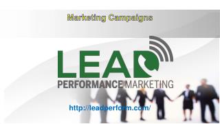 Marketing campaigns