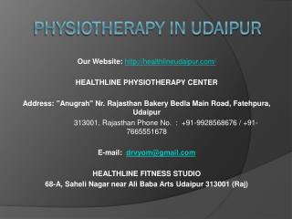 Physiotherapy in Udaipur