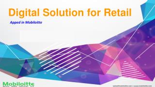 Digital solution for Retail