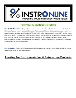 Instronline Universal Temperature Transmitters Part-1