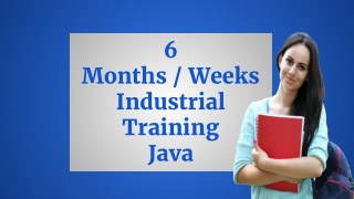 Learn Java - 6 Months / Weeks Industrial Training in Java