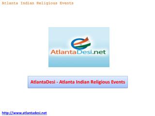 AtlantaDesi - Atlanta Indian Religious Events