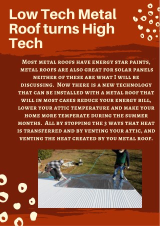 Save or Produce Energy | Metal Roofing Virginia
