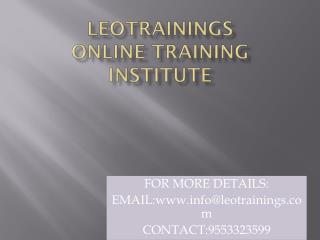 Informatica online training in hyderabad,usa,uk