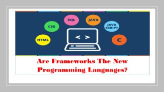 Are Frameworks The New Programming Languages?
