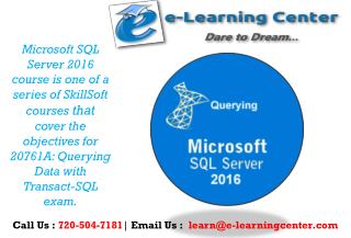 Microsoft SQL Server 2016 Querying