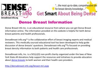 Breast MRI | DenseBreast-info.org