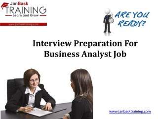 Interview Preparation For Business Analyst Job