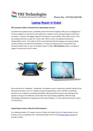 Dubai Computer Repair Services | Laptop Repair Service in Dubai