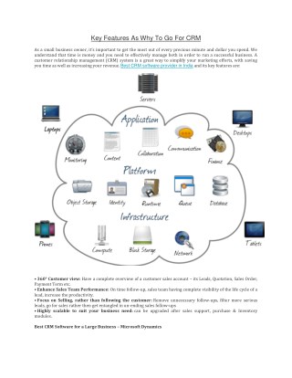 Key Features As Why To Go For CRM