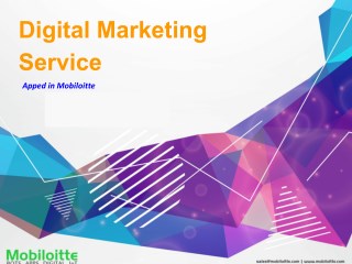 Digital Marketing Service - Mobiloitte