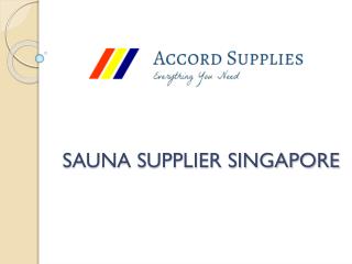 Sauna Supplier Singapore