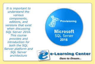 Microsoft SQL Server 2016 Provisioning