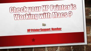 Check your HP Printer is Working with Macs