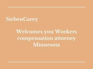 Workers compensation attorney Minnesota