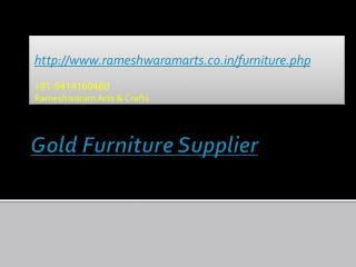Gold Furniture Supplier