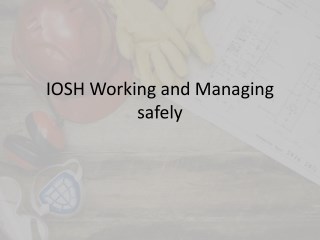 IOSH course in Chennai