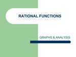 RATIONAL FUNCTIONS