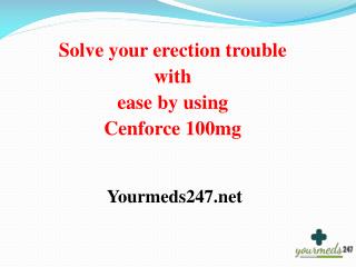 Order Cenforce 50mg, 100mg, 150 mg or 200 mg from our drug portal