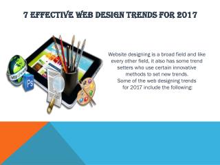 7 Effective Web Design Trends For 2017